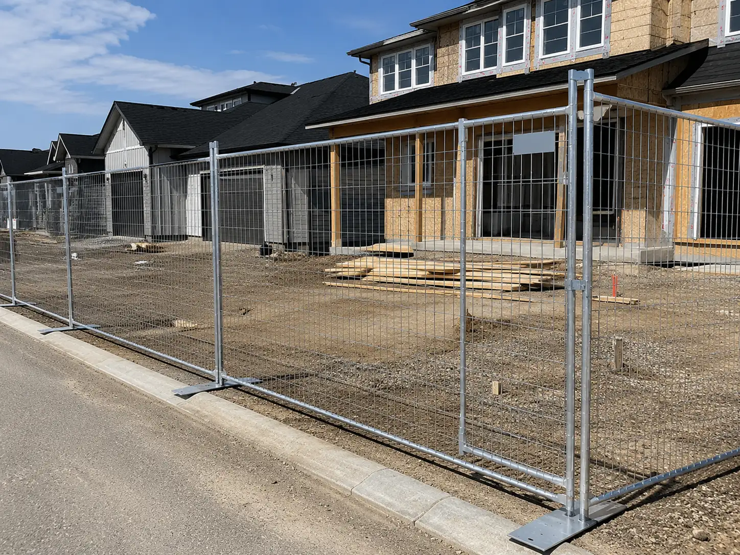 Canada temporary fence equipment and yard control