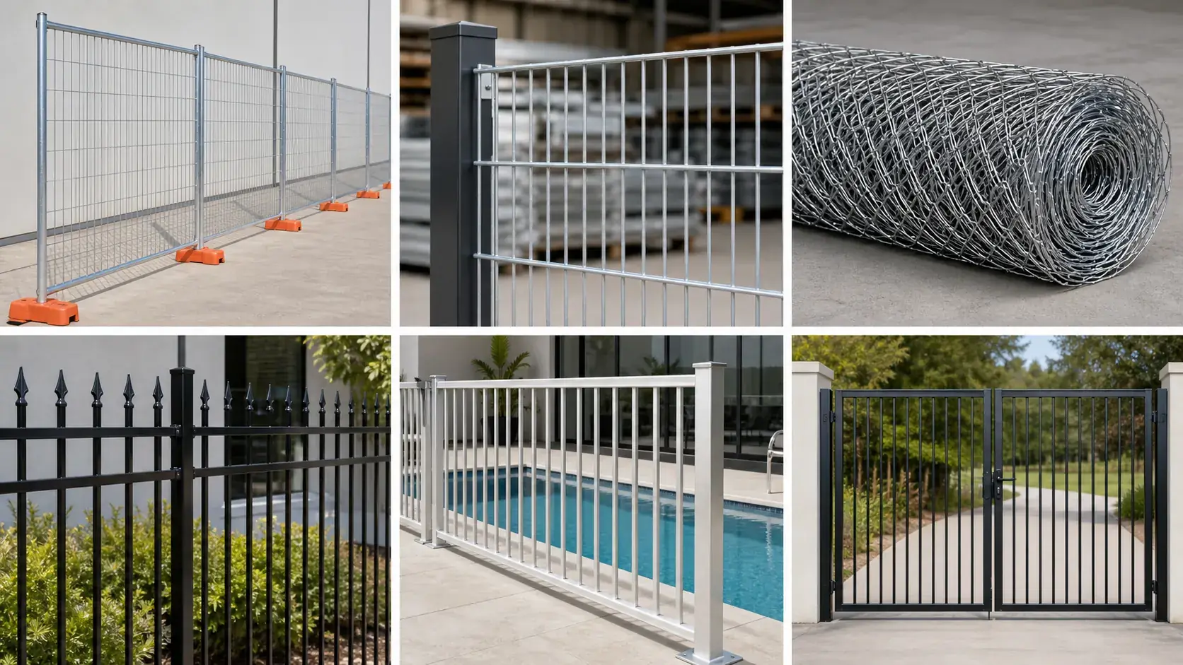 Aluminum and metal fence panels for residential projects