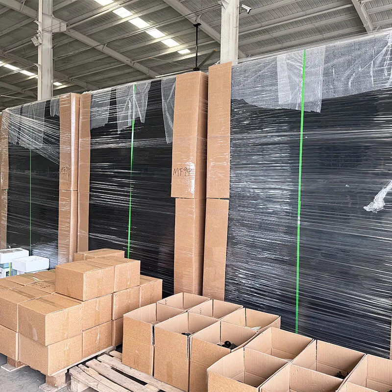 Fence panels professionally packed for export