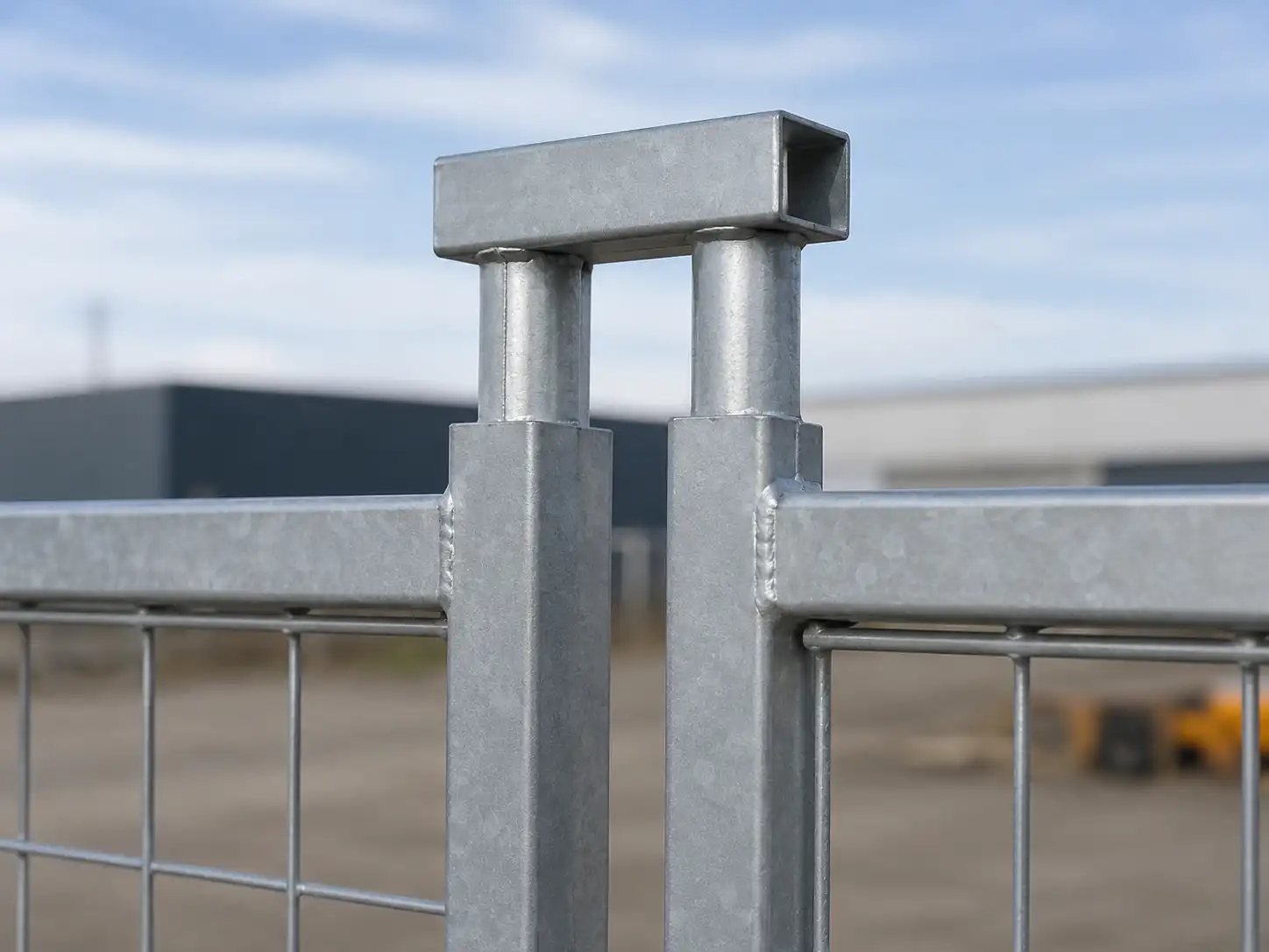Temporary fence panel compatibility fit test