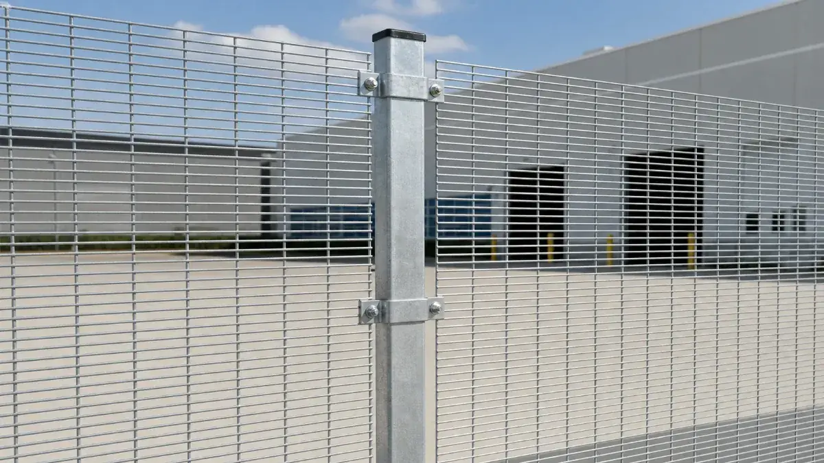 Galvanized 358 anti-climb fence