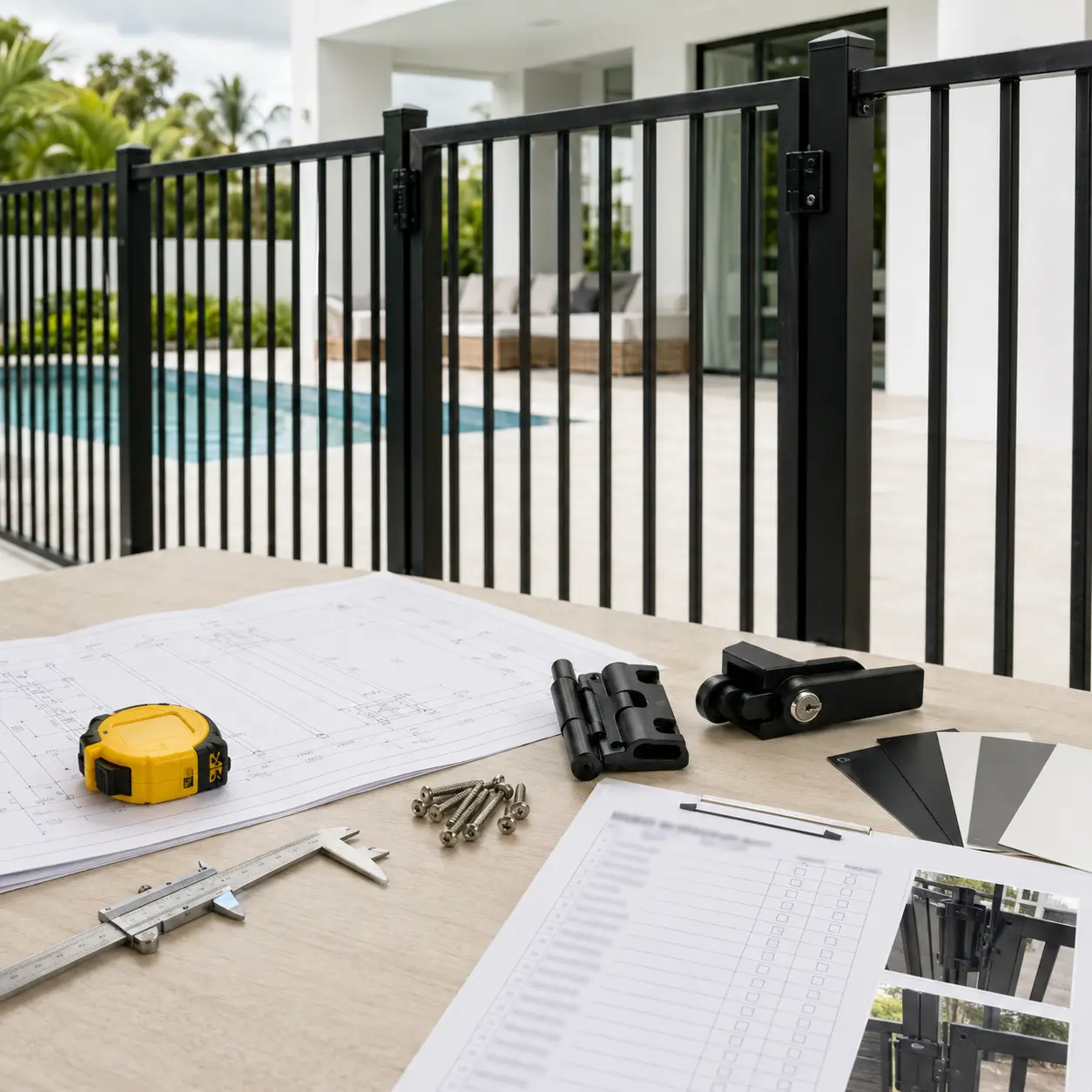 Pool gate safety check for aluminium pool fencing compliance evidence