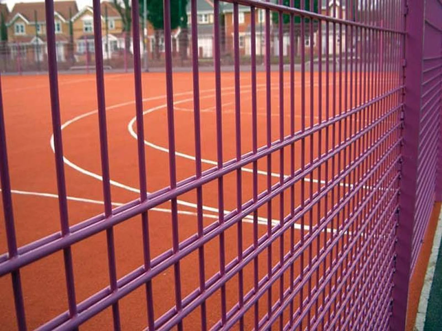 656 double wire fence used around school park and public perimeter areas